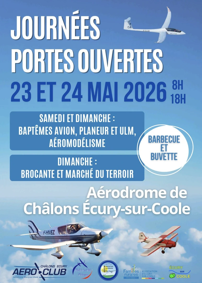 Portes Ouvertes à l'Aérodrome de Châlons Ecury-sur-Coole