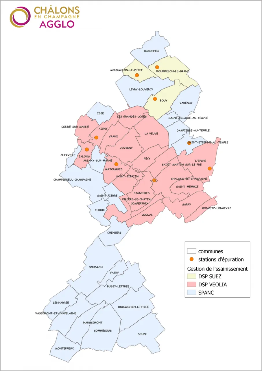 carte agglo assainissement