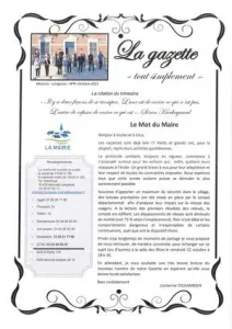 La Gazette n°4 de la commune de Moncetz-Longevas