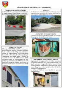 Saint Gibrien Lettre Du Village De Saint Gibrien N°14 Septembre 2021