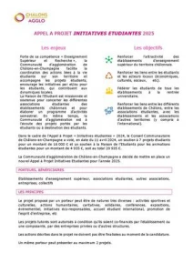 Appel à projet Étudiant