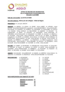 Extrait du Registre des Délibérations Châlons Agglo - 11 avril 2024