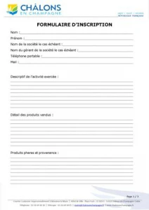 Formulaire D\'inscription