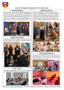 Lettre du Village - St Gibrien N° 67 - Octobre 2026
