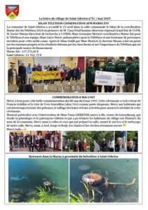 Saint Gibrien Lettre Du Village N°51 Mai 2025