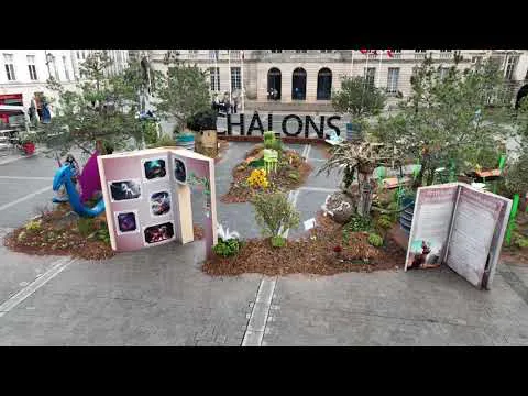 Jardin Ephémère vu du ciel