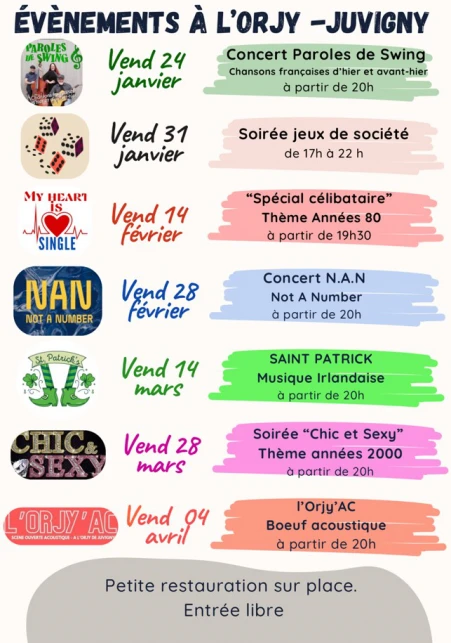 Brasserie l'Orjy : Concert NAN
