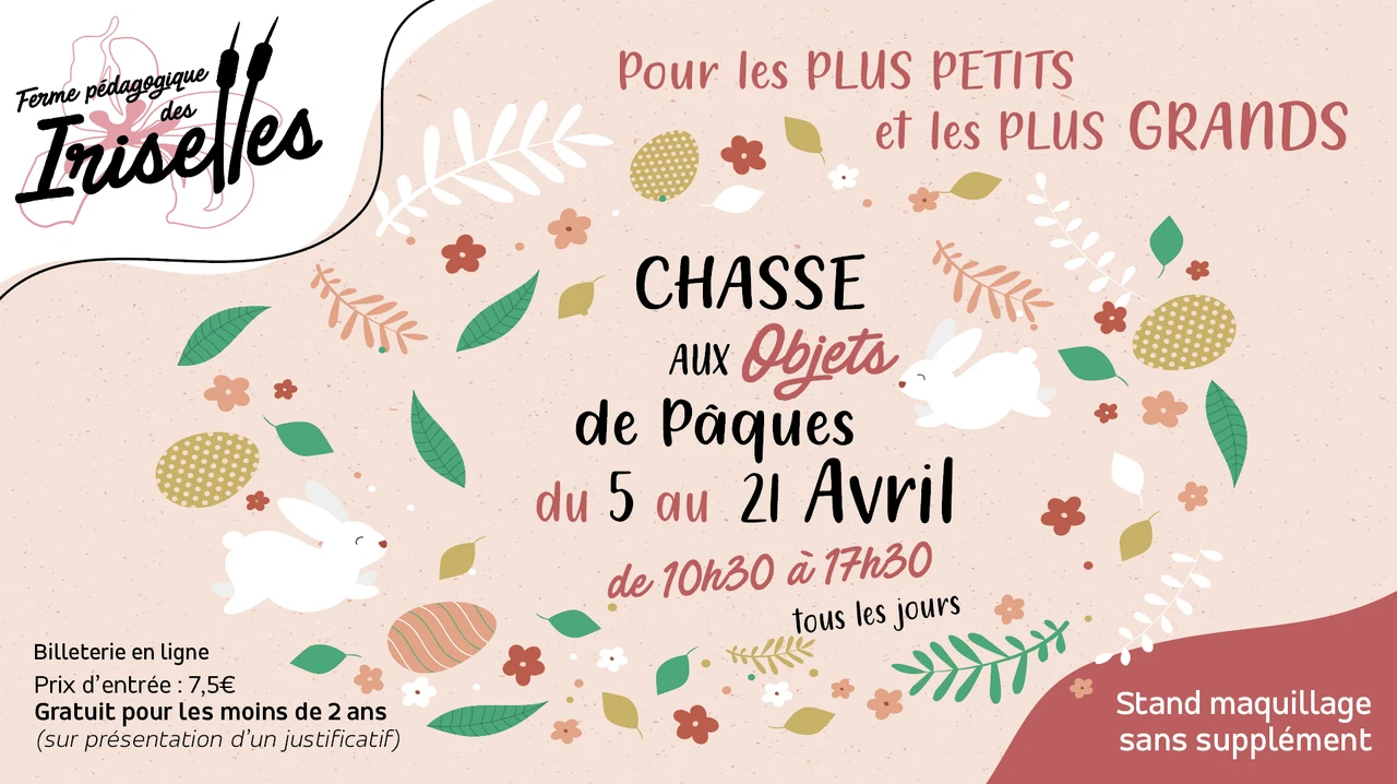 Chasse aux Oeufs de Pâques à la Ferme Pédagogique des Iriselles