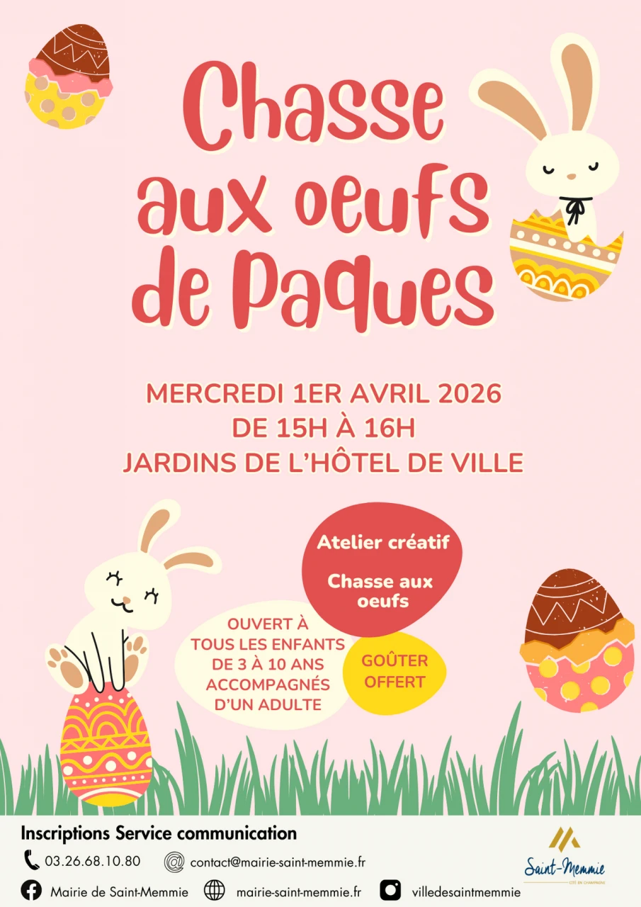 Chasse aux oeufs de Pâques à Saint-Memmie