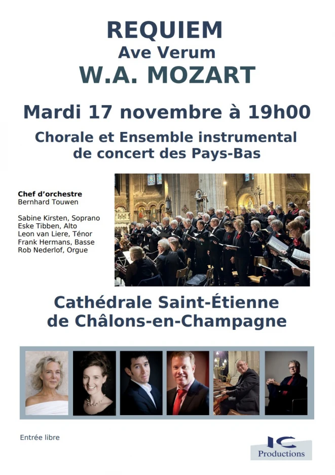 Concert : Chorale et Ensemble Instrumental des Pays-Bas