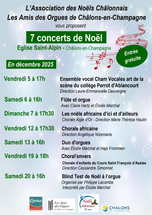 Concerts d'orgue de Noël