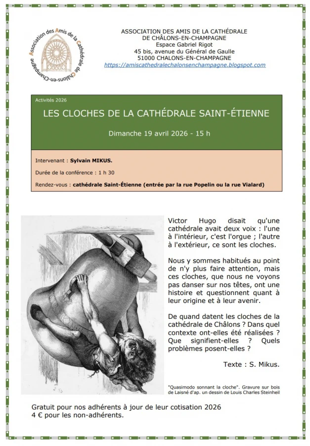 Conférence : Les cloches de la cathédrale Saint-Etienne