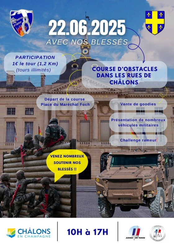 Course d'Obstacle Avec Nos Blessés