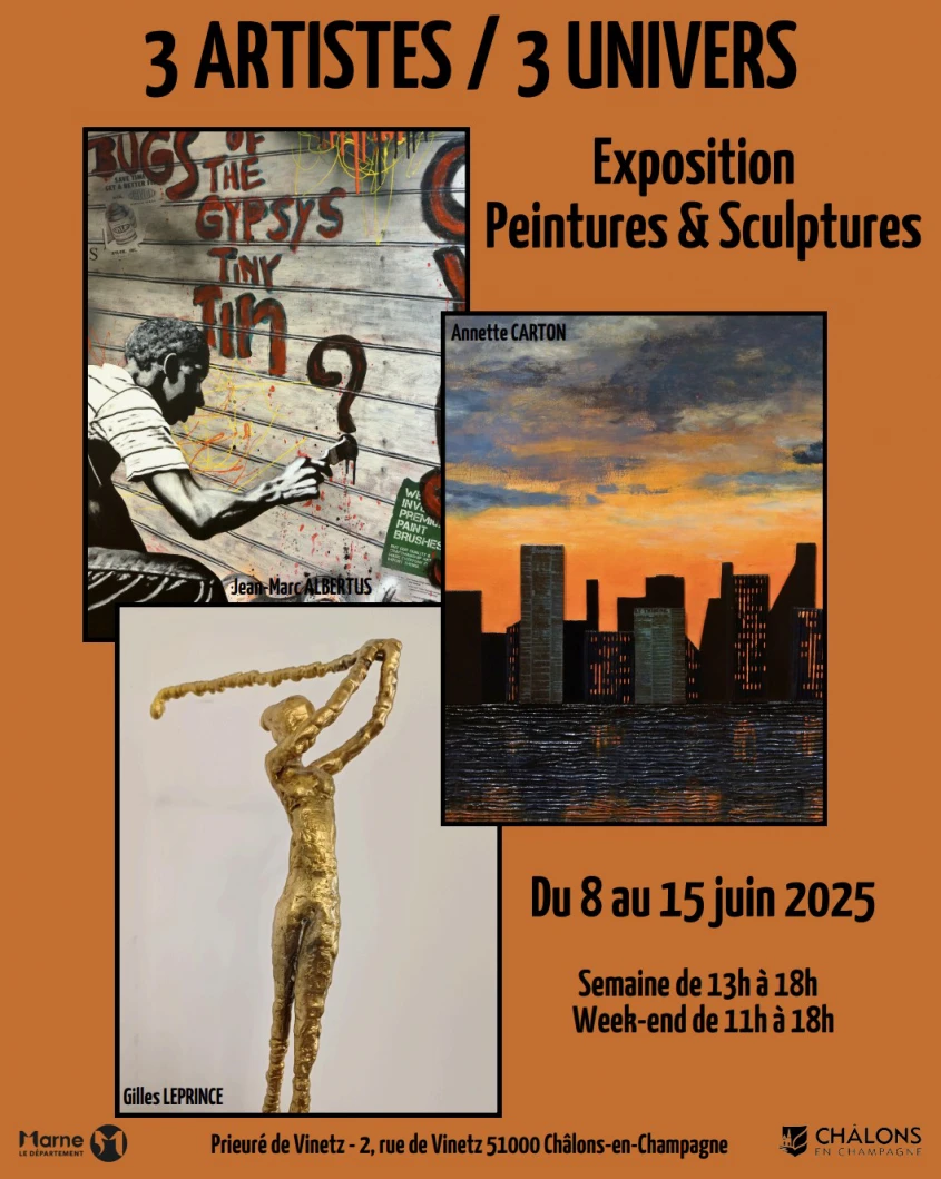 Exposition : 3 artistes, 3 univers