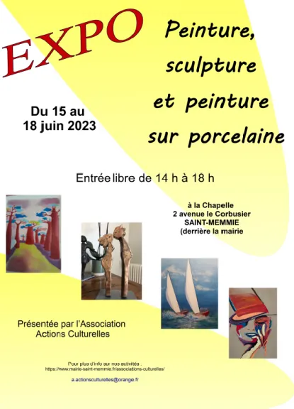 Exposition des ateliers d'Actions Culturelles