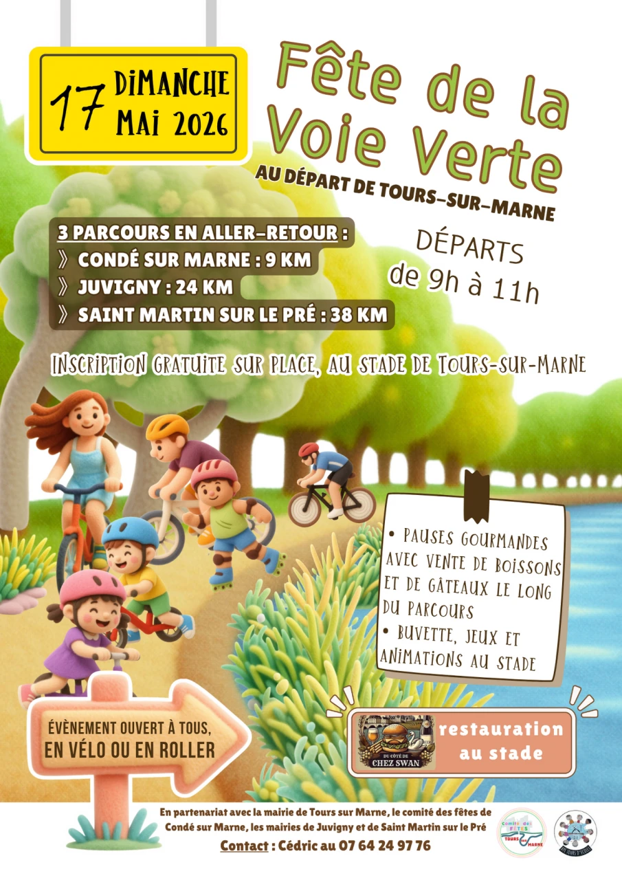 Fête de la Voie Verte à Tours-sur-Marne