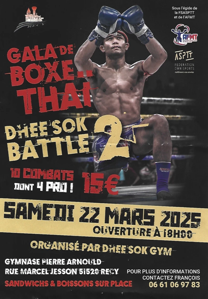 Gala de Boxe Thaï Dhee Sok Battle