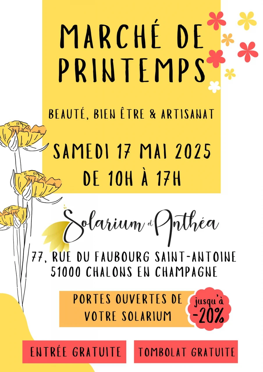 Marché de Printemps au Solarium d'Anthéa
