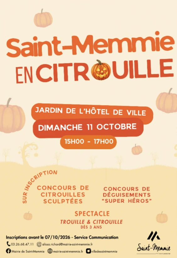 Saint-Memmie en citrouille