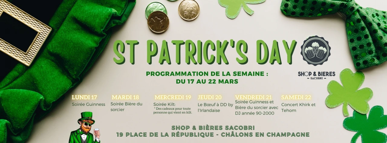 Semaine de la St Patrick au Sacobri