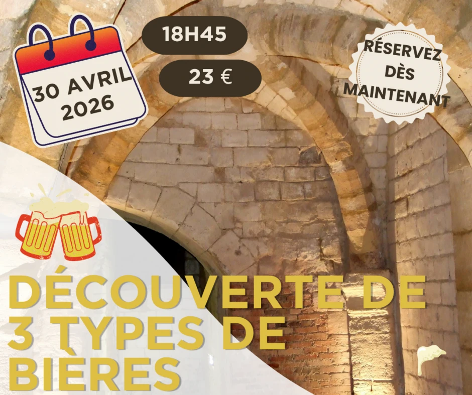 Soirée Dégustation Bières aux Caves Médiévales