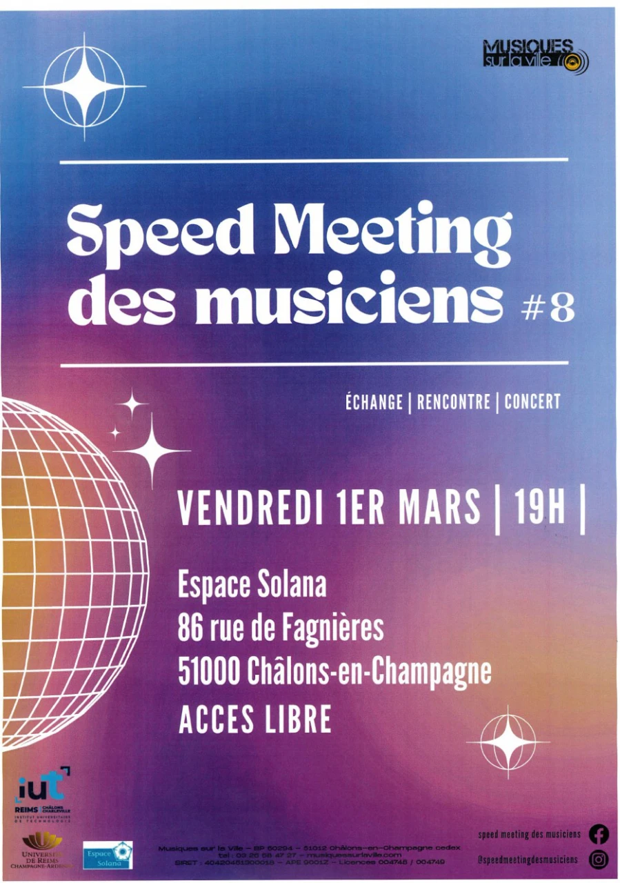 Speed Meeting des Musiciens #8