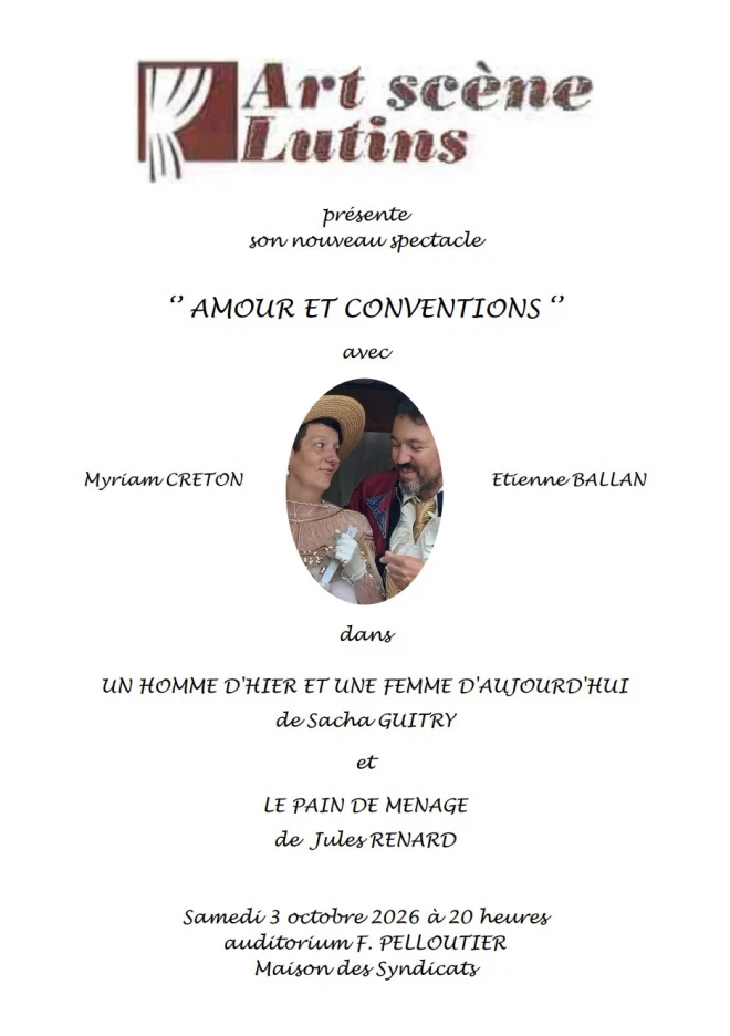 Théâtre : Amour et Conventions