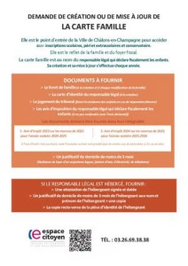 Fiche Carte Famille 2025
