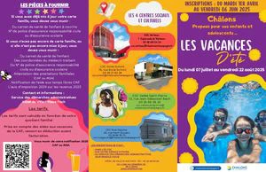 Vacances été 2025 - Châlons-en-Champagne - Plaquette d\'informations