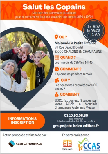 Salut les Copains : une activité conviviale pour les séniors de Châlons-en-Champagne