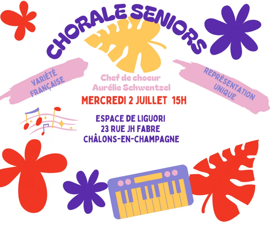 Invitation représentation Chorale Séniors 